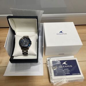 定価231000 CASIO OCEANUS カシオ オシアナス GPSハイブリット電波ソーラー メンズウォッチ 腕時計 OCW-G1100TG-1AJF