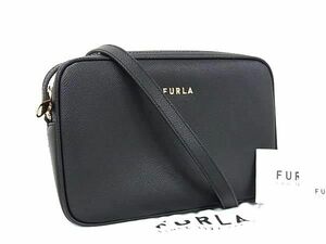 1円 ■新品■未使用■ FURLA フルラ リリー レザー クロスボディ ショルダーバッグ レディース ブラック系 FH0678