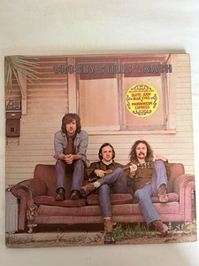 ■USオリジ■CROSBY, STILLS & NASH-クロスビー、スティルス＆ナッシュ 1969年 米ATLANTIC SD-8229 HYPEステッカー付！