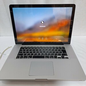 【ジャンク品】Apple Mac book Pro 8.2 A1286 2011年 RAM4GB HDD500GB OS High Sierra C-i7-2635QM 