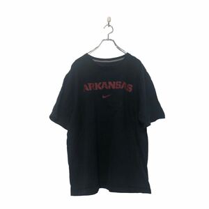 NIKE 半袖 ロゴ Tシャツ ナイキ XXL ブラック レッド プリント ビッグサイズ 古着卸 アメリカ仕入 a604-5111