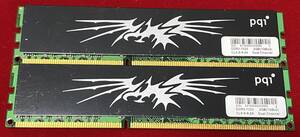 【中古】pqi DDR3-1333 CL9-9-9-24 1GB×2 (計2GB)