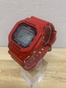 【1円〜売り切り】【稼働品】CASIO G-SHOCK GLX-5600 カシオ Gショック メンズ腕時計 デジタル　レッド