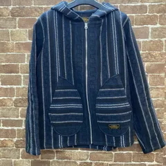 03w09120 ネイバーフッド NEIGHBORHOOD 17AW WEAVING CA-ZIP HOODED JKT サイズM ジップ フーデッド ジャケット ネイビー メンズ  アウター ストリート