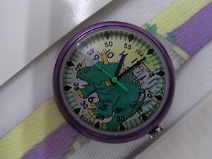 送料込み!!新品未使用動作確認済み!! SWATCH flik flak Dino-Time TRICERATOPS スウォッチフリック フラック 恐竜トリケラトプス 