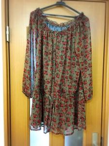 花柄シックなワンピースチュニック