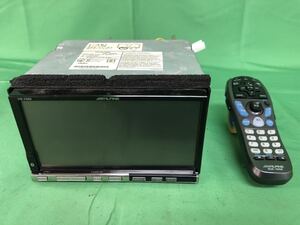 KF162 中古 アルパイン ALPINE カーナビ HDDナビ VIE-X08S フルセグ/CD/DVD/Bluetooth 地図データ 2013年 リモコン付き RUE-4208 動作保証