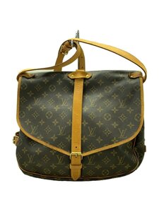 LOUIS VUITTON◆1)ソミュール30_モノグラム・キャンバス_BRW/PVC/BRW