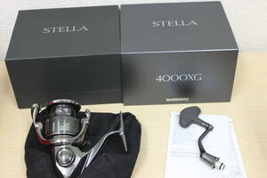 〇未使用 保管品 SHIMANO シマノ STELLA ステラ 4000XG-K リール 釣具 4000XG スピニングリール/激安1円スタート