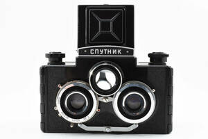 ◆希少・外観美品◆SPUTNIK STEREO CANERA T-22 75mm F4.5 Stereo Film Camera ステレオ フィルムカメラ スプートニク◆#CE100165