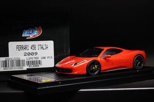 1/43 BBR Ferrari 458 Italia 2009 Red BBRC22RS フェラーリ 458 イタリア レッド Limited 100pcs