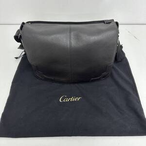 Cartier カルティエ マルチェロ レザー ショルダーバッグ