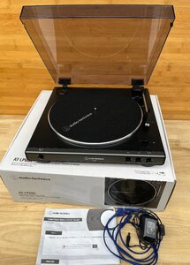 オーディオテクニカ AT-LP60X レコードプレーヤー 動作品 電源アダプタ ケーブル付属