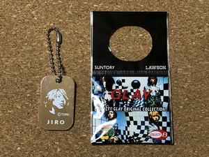 【GLAY　グッズ　１０】メタルプレート　JIRO　サントリー　2001年