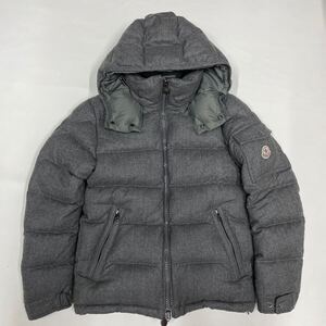 美品 Moncler モンクレール モンジュネーブル サイズ0 グレー ウール