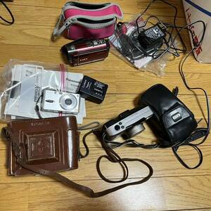 sony HDR-CX180/lumixDMC-FX2/mamiya -6/canon autoboy S (4点セット)現状品