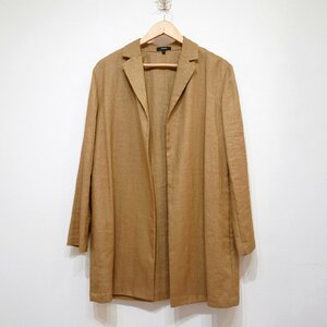 Theory (S) OVERLAY LUXE LINEN リネン ロングジャケット ボタンレス テーラードジャケット セオリー I2-67