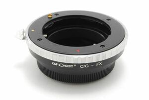 #2507◆送料無料◆K&F CONCEPT マウントアダプター C/G-FX ◆CONTAX Gマウントレンズ → FUJI Xマウントボディ