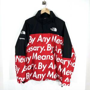 Supreme × THE NORTH FACE Jacket By Any Means Mountain Jacket M アノラック マウンテン ジャケット ナイロン レッド 赤 シュプリーム