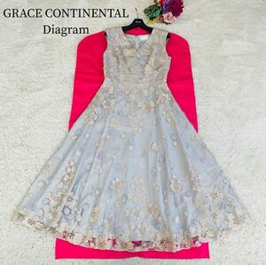 GRACECONTINENTAL グレースコンチネンタル ワンピース 花柄レース ドレス エレガント