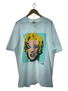 FRUIT OF THE LOOM◆90s/andy warhol/マリリンモンロー/Tシャツ/XL/コットン/WHT