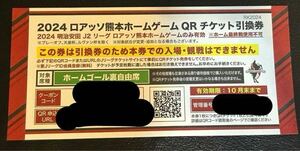 ロアッソ熊本　ロアッソ熊本ホームゴール裏自由席　Jリーグ　Jリーグチケット　4枚目