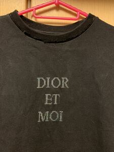 正規 19SS DIOR ディオール KIM JONES キムジョーンズ DIOR ET MOI スパンコール ロゴ Tシャツ XS 933J604A0554