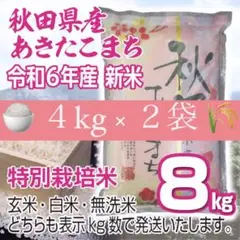 新米 農家直送 秋田県産 令和６年 あきたこまち 8kg 特別栽培米 秋田小町