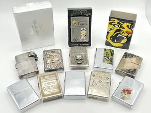 【1円〜スタート】ZIPPO ジッポー ライター 11点セット ウィンディガール 髑髏 CHP カリフォルニア州警察 GIジョー 阪神 TATTOO等 まとめ