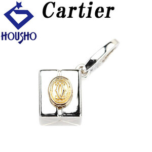 年末大感謝祭【最大40%OFF】カルティエ ギフトボックス チャーム ペンダントトップ K18WG YG 地金のみ Cartier 中古 美品 SH121124