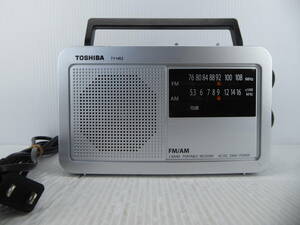 ★☆東芝 ワイドFM対応 FM/AMポータブルラジオ TY-HR2 動作品 ACコード付き☆★