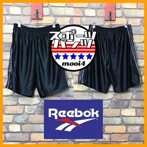 SP1-184★お買い得!!★ブラック×グレー★【Reebok リーボック】サイドライン ハーフパンツ【メンズ M】スポーツ ジム ランニング バスケ