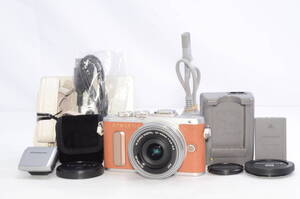 ☆美品・シャッター回数920回☆OLYMPUS ミラーレス一眼 E-PL8 レンズキット ブラウン