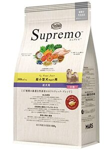 Nutro ニュートロ シュプレモ 超小型犬4kg以下用 成犬用 800g ドッグフード【自然素材/着色料 無添加/消化・・・