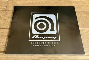 アンペグ ベース アンプ カタログ 2005年頃 AMPEG BASS AMP CATALOG【カタログのみ】