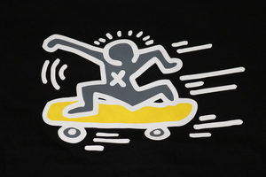 キースへリング　スケボー　Tシャツ　黒　メンズ　XL　ユニクロ　UT　Keith Haring　新品 未使用 