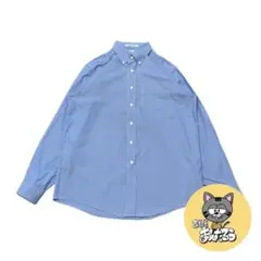 90s 古着 エルエルビーン 長袖シャツ ストライプ ゆるダボ M