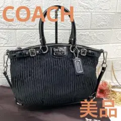 美品❣️COACH コーチトートバッグレディースブランド2wayブラック