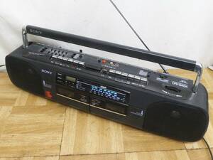 Q519【激レア】SONY ラジカセ CFS-W404 レトロ　ダブルラジカセ ソニー ラジオカセットレコーダー 当時物　訳あり中古　/5