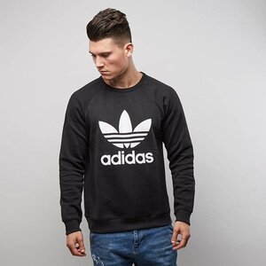 Adidas Originals Trefoil Crewneck 黒 Mサイズ