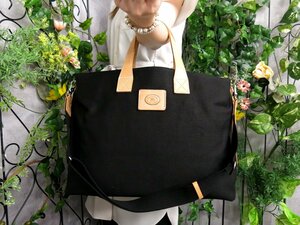 超美品●BURBERRY バーバリー●内ノバチェック●ロゴ型押し●キャンバス カーフ レザー●2way トート バッグ●黒 ベージュ系●A4●Js48537