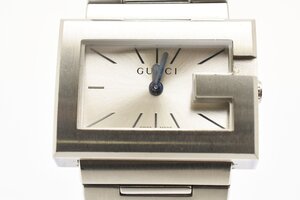 グッチ スクエア シルバー 100L メンズ クォーツ 腕時計 GUCCI