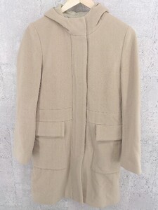 ◇ UNITED ARROWS ユナイテッドアローズ ジップアップ 長袖 コート 38 キャメル *