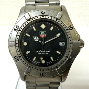 Z992-Z9-630◎【電池交換済み/稼働】 TAG HEUER タグホイヤー 2000 プロフェッショナル 200m 962.006-2 メンズ 腕時計 クォーツ