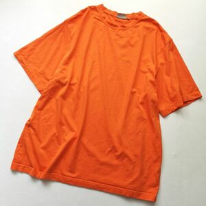 エルエルビーン　L.L.Bean　大きいサイズ　XL　半袖　Tシャツ　トップス　ビッグシルエット　オレンジ　刺繍ロゴ　メンズ　通年