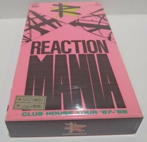 VHS ビデオ　リアクション マニア　REACTION　MANIA　CLUB HOUSE TOUR 