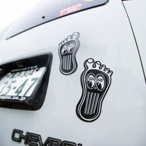 ムーンアイズ MOONEYES Barefoot Gas Pedal Decal ムーンアイズ ベアフット ガス ペダル デカール ステッカー [DM239].