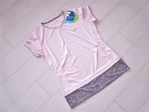 3010124　新品　Babolat　バボラ　デザイン　ゲームシャツ　O　ピンク　\9350 服飾規定適応商品