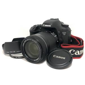 ＊CANON EOS 7D デジタル一眼レフカメラ ZOOM LENS EF-S 18‐135mm 1:3.5‐5.6 IS レンズ 撮影機材 キヤノン 訳あり