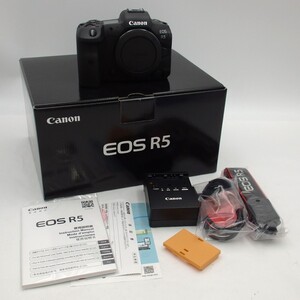 1円〜 Canon キヤノン EOS R5 ミラーレス一眼カメラ ボディのみ 箱付 動作確認済 現状品 y191-3125131【Y商品】